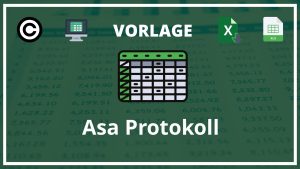 Asa Protokoll Vorlage Excel