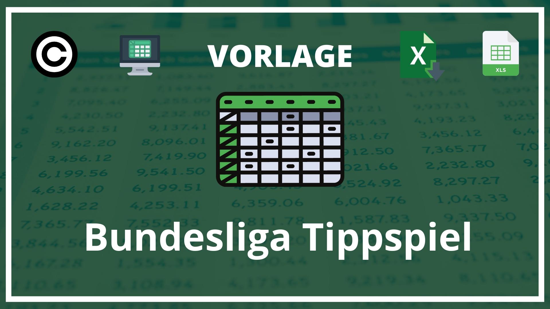 Bundesliga Tippspiel Excel Vorlage