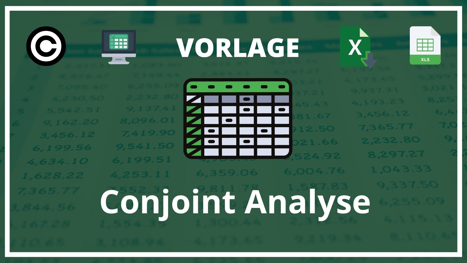 Conjoint Analyse Excel Vorlage