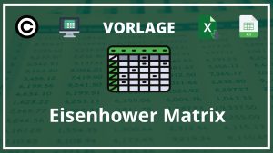 Eisenhower Matrix Vorlage Excel