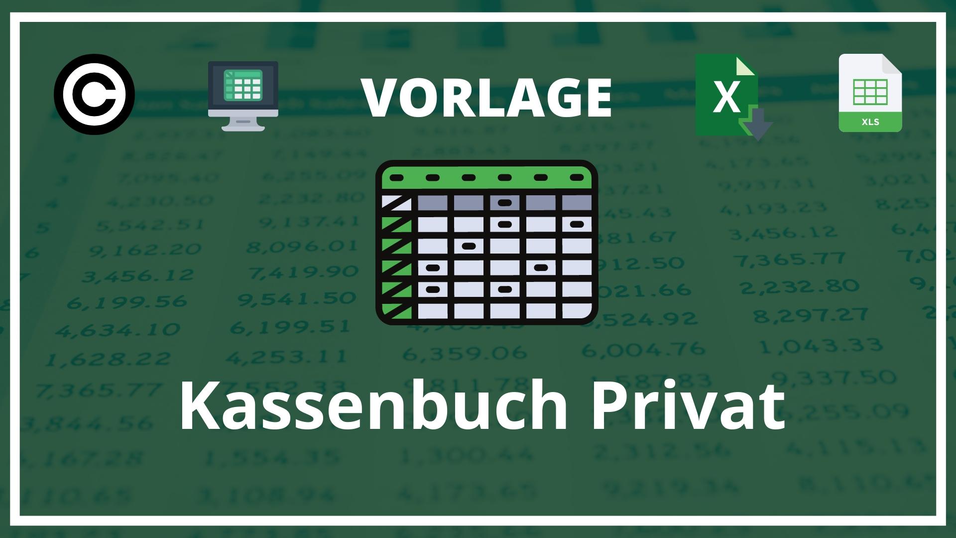 Excel Vorlage Kassenbuch Privat