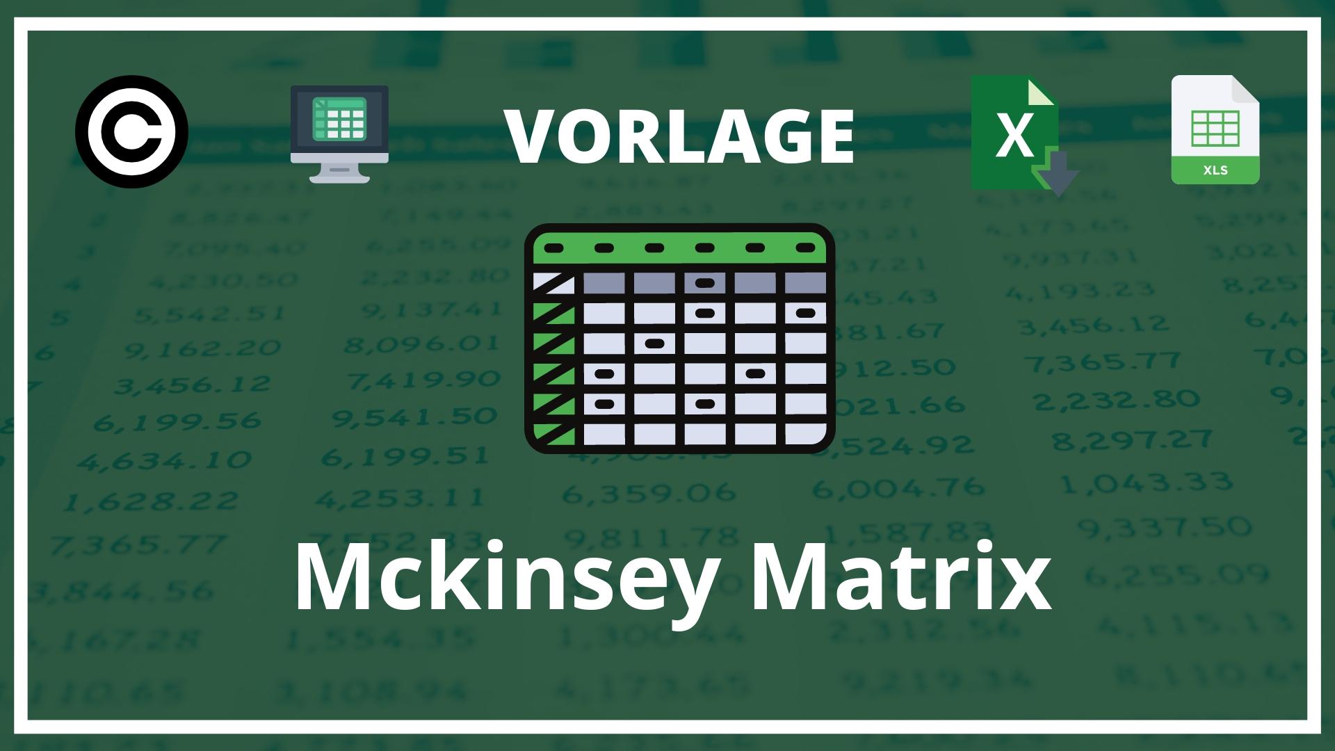 Excel Vorlage Mckinsey Matrix