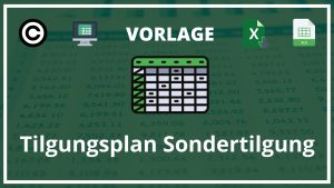 Excel Vorlage Tilgungsplan Sondertilgung