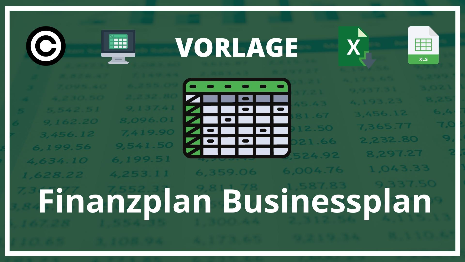 Finanzplan Businessplan Vorlage Excel