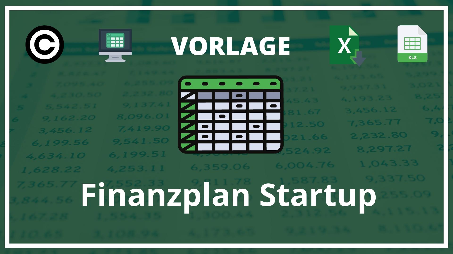 Finanzplan Startup Vorlage Excel