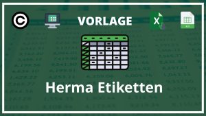 Herma Etiketten Excel Vorlage