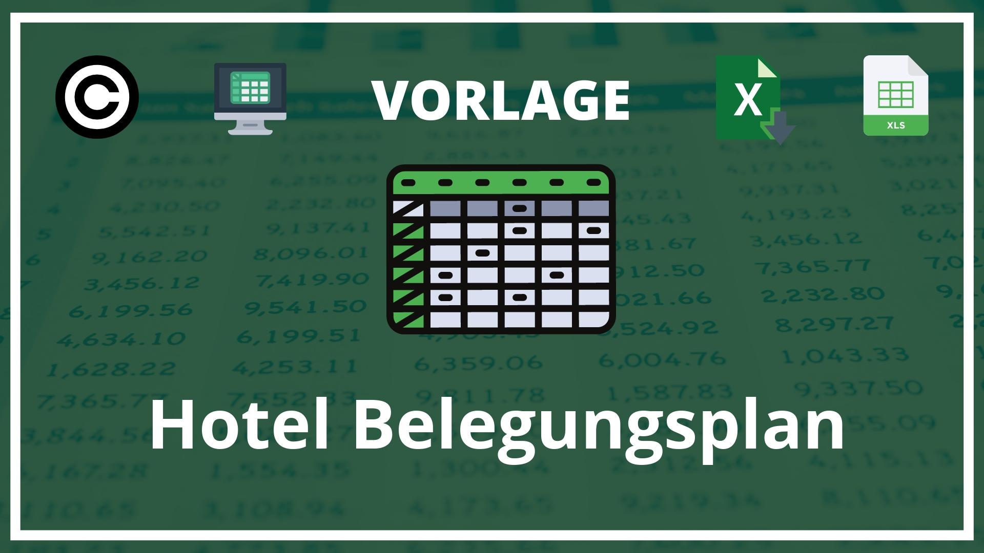 Hotel Belegungsplan Excel Vorlage