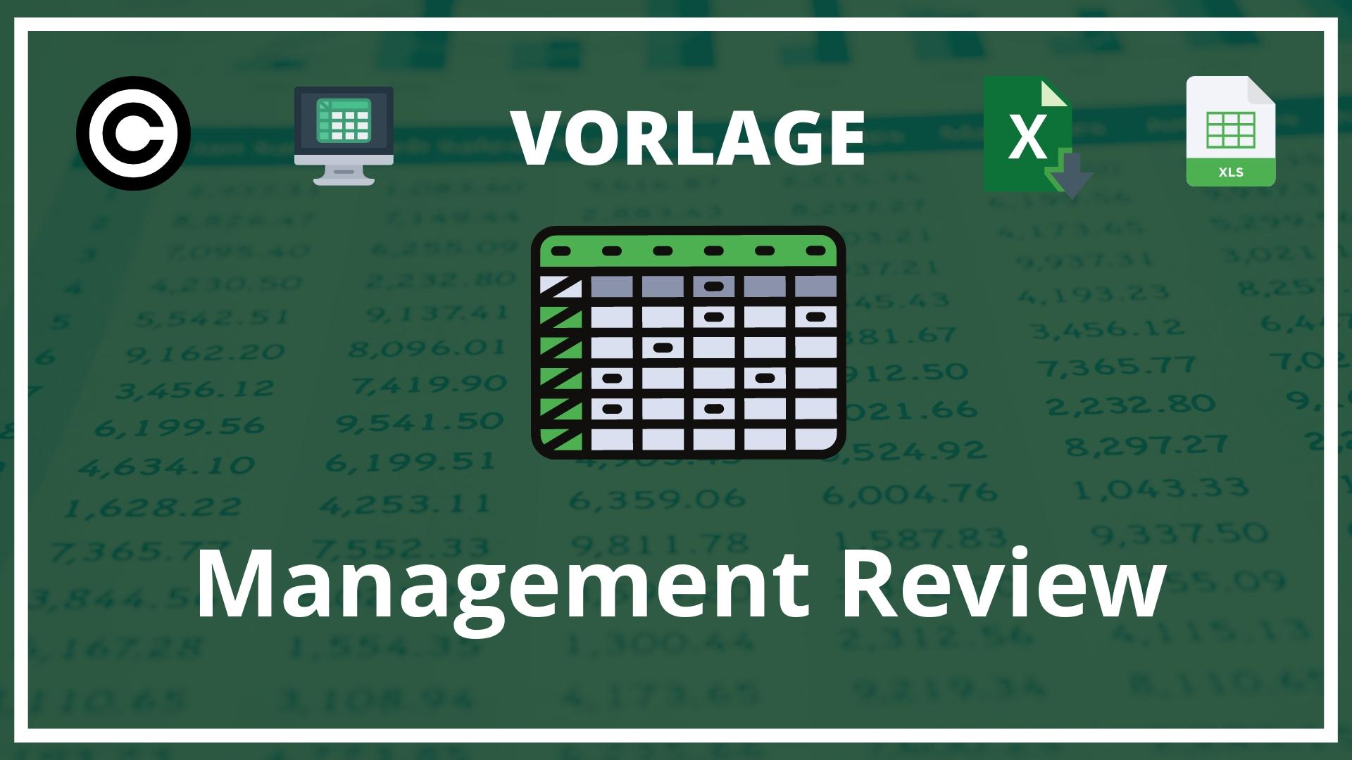 Management Review Vorlage Excel