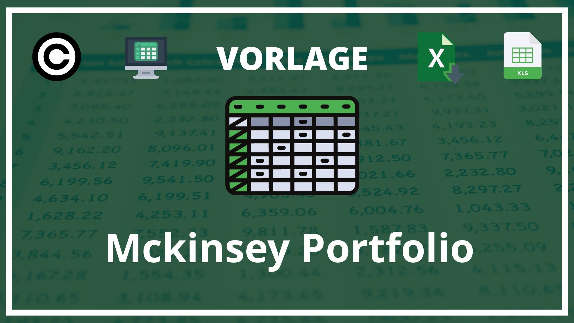 Mckinsey Portfolio Excel Vorlage