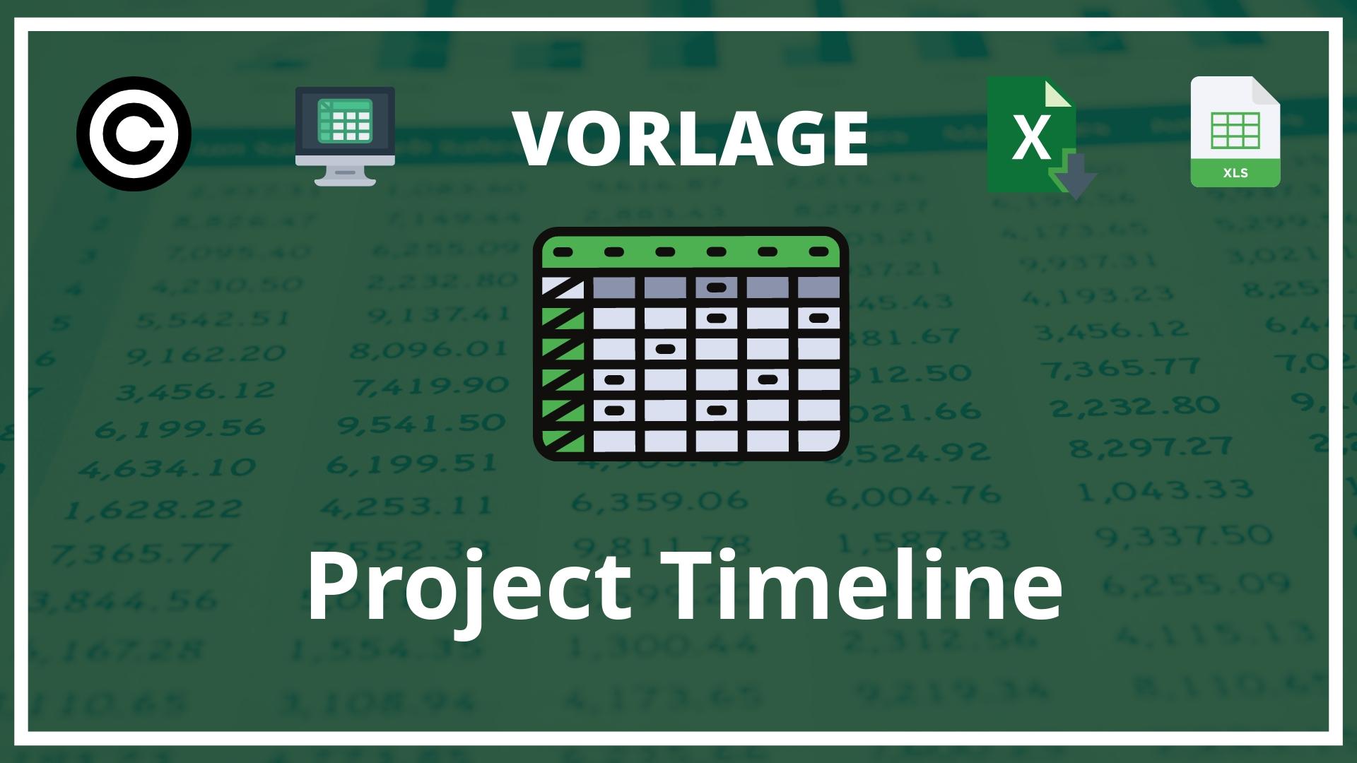 Project Timeline Excel Vorlage