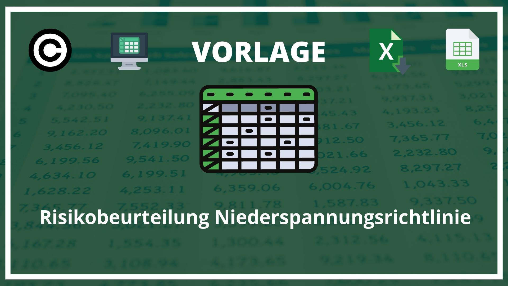 Risikobeurteilung Niederspannungsrichtlinie Vorlage Excel