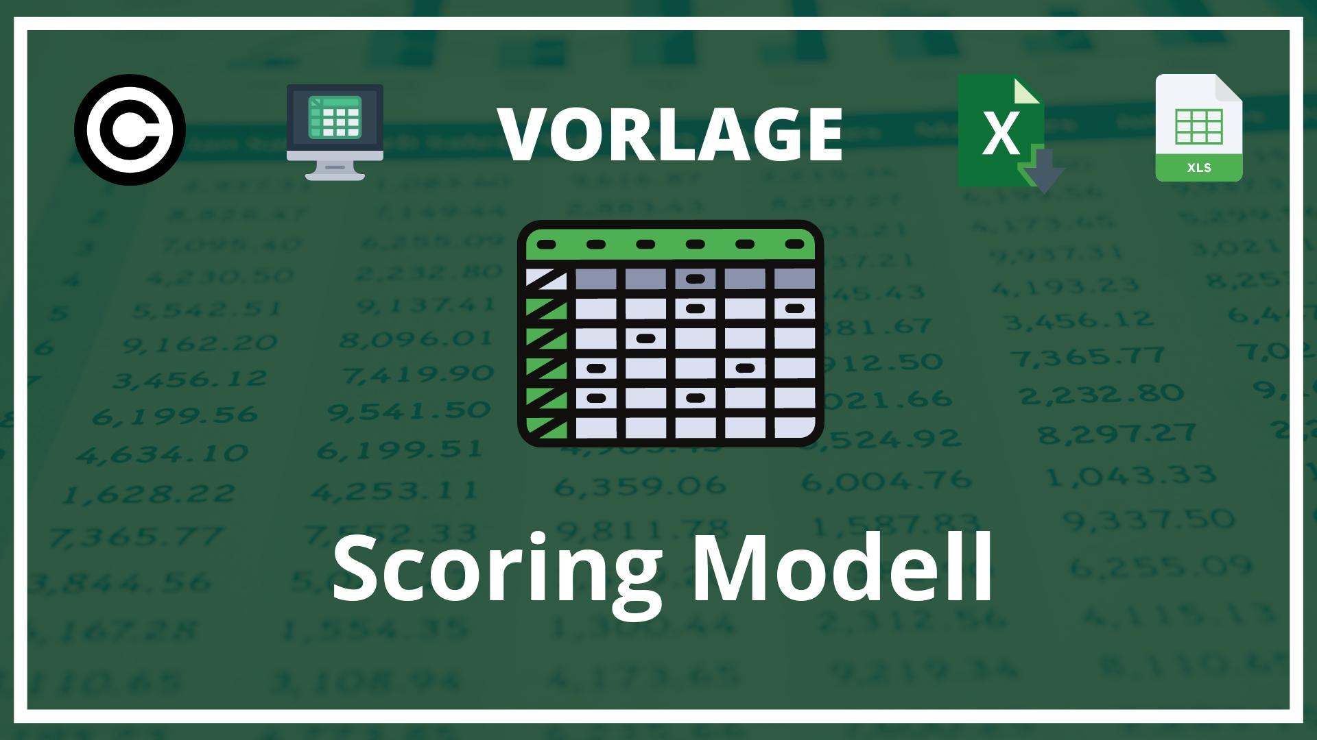 Scoring Modell Excel Vorlage