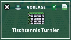 Tischtennis Turnier Vorlage Excel