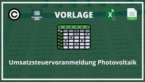 Umsatzsteuervoranmeldung Photovoltaik Excel Vorlage