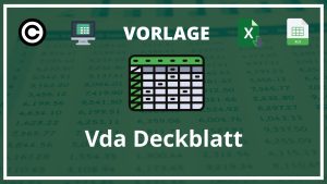 Vda Deckblatt Vorlage Excel