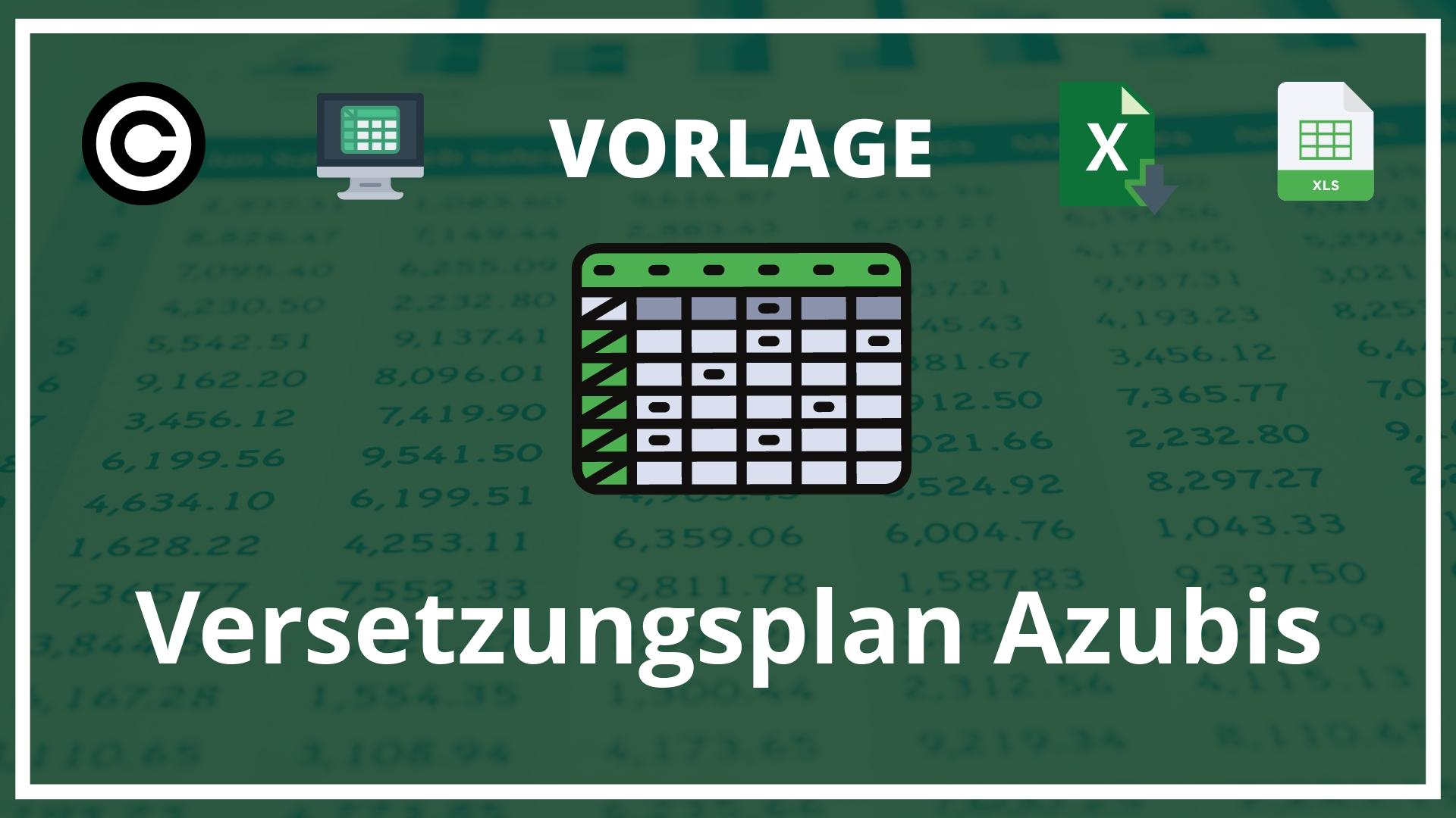 Versetzungsplan Azubis Vorlage Excel