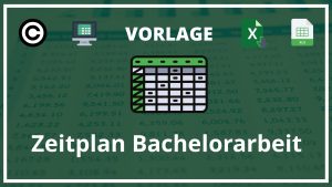 Zeitplan Bachelorarbeit Vorlage Excel
